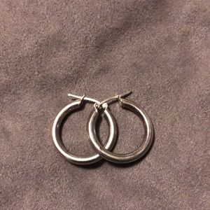 Sterling silver hoop earrings
